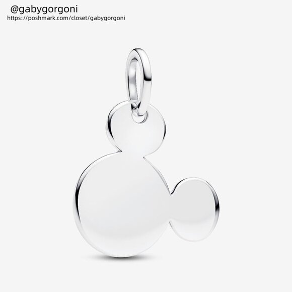 Pandora Disney Mickey Mouse Engravable Dangle Charm|Pendant - Picture 1 of 2